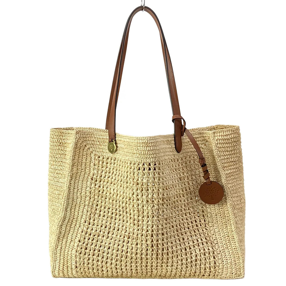 Mulberry Crochet Tote Cream Brown #305568M54B